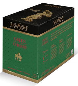 Herbata zielona Richmont Green Cherry 50 saszetek