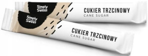 Cukier trzcinowy w saszetkach paluszkach 1000x4g
