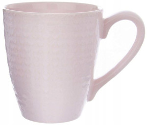 Kubek ceramiczny różowy 430ml do kawy, herbaty