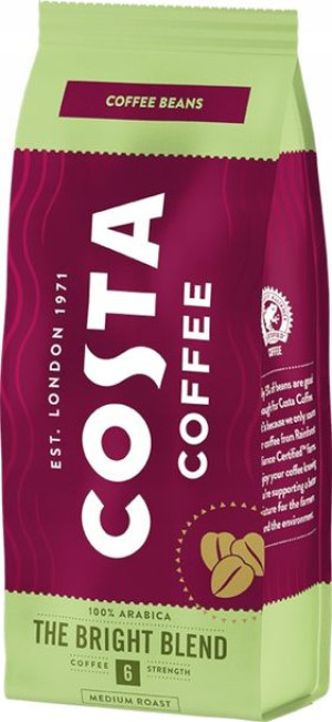 Kawa ziarnista Costa Coffee Bright Blend 200g
