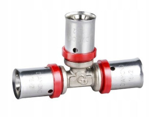 Trójnik redukcyjny pex 20x20x16 ALUPEX zaciskana