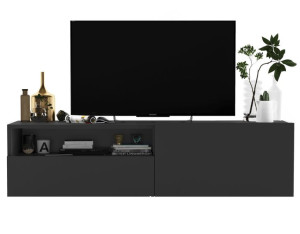 Wisząca szafka RTV komoda RTV szuflada grafit MAT 120 cm