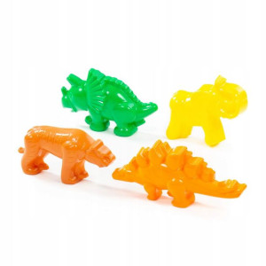 Foremki Do Piasku Piaskownicy Dinozaury 4szt