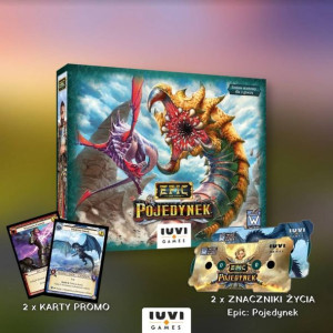 5w1 EPIC POJEDYNEK gra planszowa +PROMO +LICZNIKI PUNKTÓW ŻYCIA karty mini