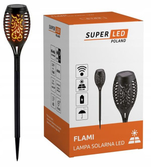 Lampa solarna LED LATARNIA POCHODNIA WBIJANA