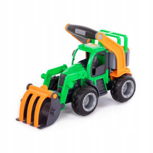 Traktor z ładowarką z rączką chwytak