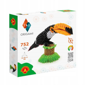 Tukan Ptak Origami 3d Zestaw Kreatywny 752el
