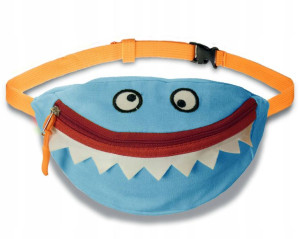 Saszetka nerka biodrówka mordka smile niebieska