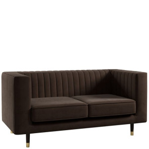 Sofa dwuosobowa na nóżkach do salonu nierozkładana