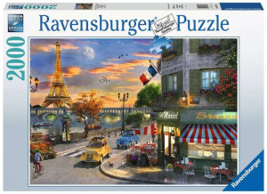 Puzzle 2000el Zachód słońca w Paryżu 167166