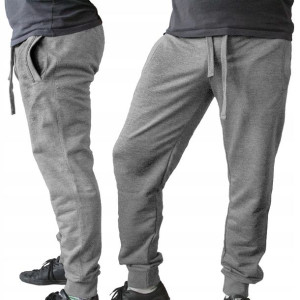 Spodnie Dresowe Męskie NETI-01 Joggery Szary 3XL