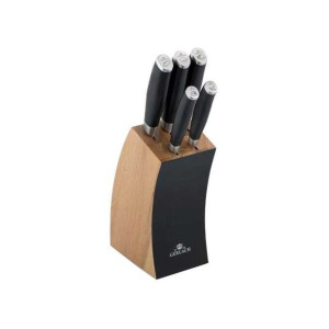 DECO BLACK Komplet 5szt noży kuchennych w b loku 991AM