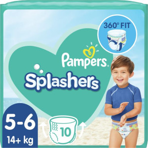 Pampers Zestaw pieluchomajtek Splashers 5 - 6 (14+ kg)  10
