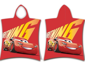 Ręcznik bawełniany ponczo z kapturem 60x120 Cars