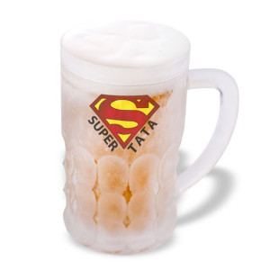 Lodowy Kufel Max 600ml Super Tata Do Piwa Froster