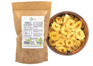 Banan W Plastrach Z Olejem Kokosowym 500g Naturalnie Świeże I Zdrowe