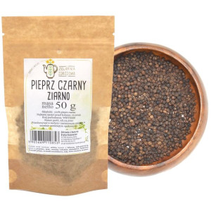 Pieprz Czarny Ziarno 50g Naturalnie Świeże I Zdrowe