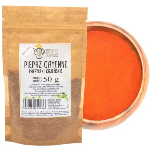 Pieprz Cayenne Papryka Kajeńska 50g Naturalnie Świeże I Zdrowe