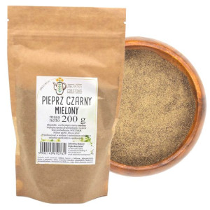 Pieprz Czarny Mielony 200g Naturalnie Świeże I Zdrowe