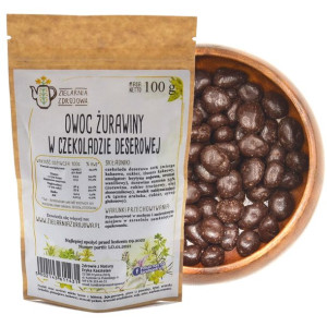 Żurawina W Czekoladzie Deserowej 100g Naturalnie Świeże I Zdrowe