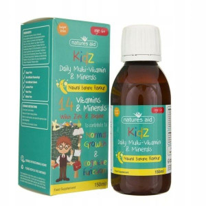 Natures Aid Kidz Witaminy Minerały dla dzieci 150m