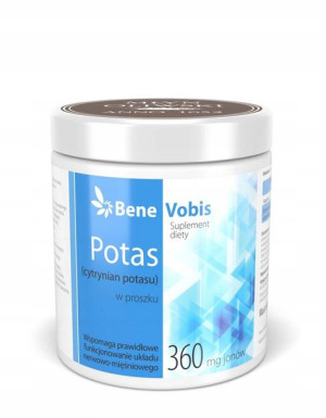 Bene Vobis Potas cytrynian potasu w proszku 500g