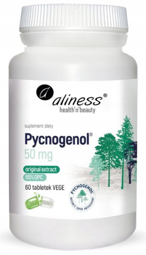 Aliness Pycnogenol ekstrakt z kory sosny 50 mg 60T