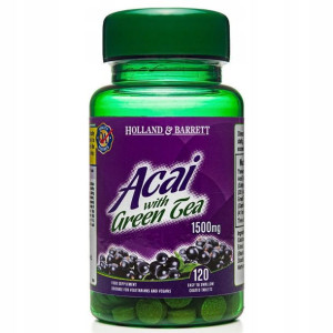 Holland & Barrett Acai+Zielona Herbata 120tab