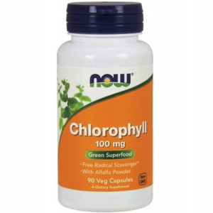 Now Foods Chlorofil chlorophyll 100 mg 90 kapsułek