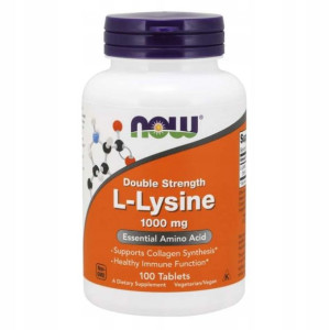 Now Foods L-lizyna 1000mg 100t Lizyna Odporność