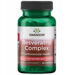 Swanson Resveratrol Complex 180 mg 60 kapsułek