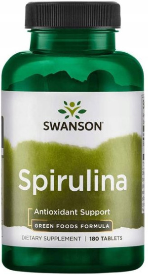 Swanson Spirulina 500mg 180t Oczyszczenie Algi