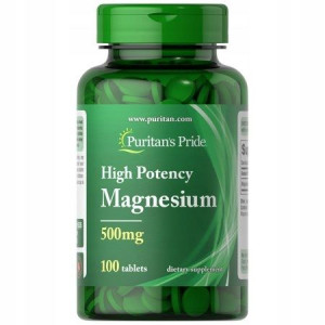 Puritan MAGNEZ Tlenek Magnezu 500mg STRES SKURCZE