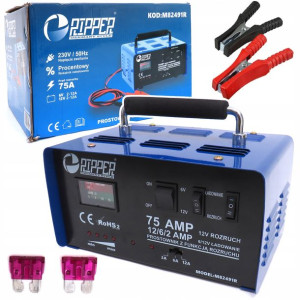 Mar-pol Prostownik Z Rozruchem 6v/12v 75a + Klemy