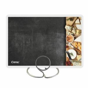 Czarne cenówki laminowane na sery - 50 sztuk