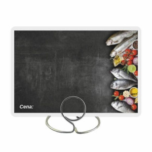 Czarne cenówki laminowane na ryby - 50 sztuk
