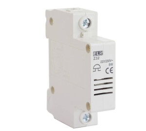 Dzwonek modułowy na szynę 230V AC 80dB IP20