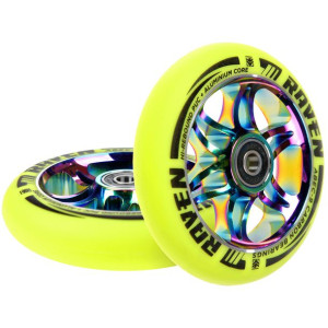 Kółka do hulajnogi RAVEN Neo Chrome Lime 2szt