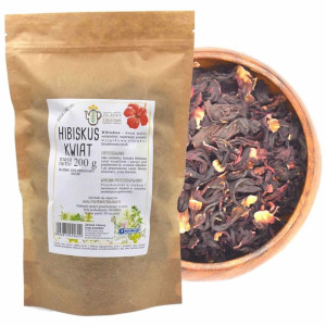 Hibiskus Kwiat 200g Naturalnie Świeże I Zdrowe