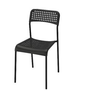 IKEA ADDE krzesło czarny