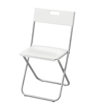 IKEA GUNDE krzesło biały
