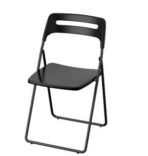 IKEA NISSE krzesło czarny