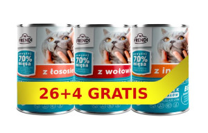 Frendi kawałki w delikatnym sosie Mix Smaków 30x400g dla kota