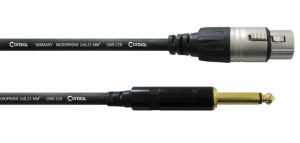 Kabel przewód sygnałowy XLR - Jack 6,3 mm 5 m Cordial