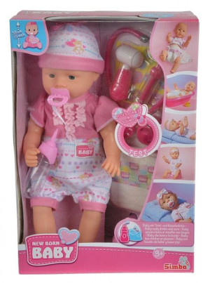 New Born Baby Lalka bobas Doktor zestaw lekarski