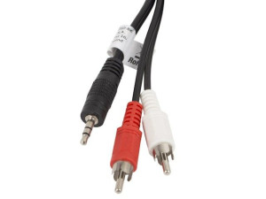 Przewód kabel miniJack - RCA5.0m Lanberg