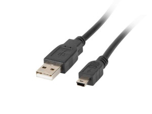 Przewód Lanberg mini USB 1,8m czarny