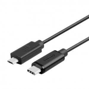 Przewód kabel Unitek USB-C microUSB 1m czarny