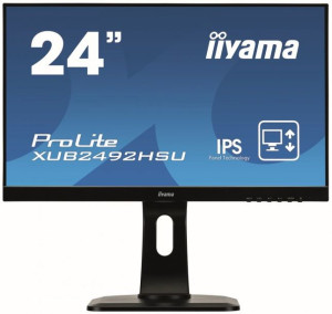 IIYAMA Monitor biurowy 24 FHD Pivot kabel DP HDMI