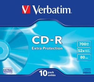 CD-R Verbatim 52x 700MB Extra Protection 10szt